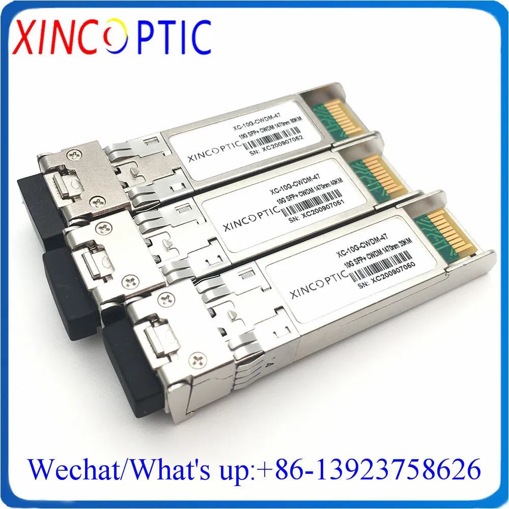 10G 20KM 1470m 1470 нм CWDM SFP + модуль трансивера 10 Гбит/с ~ DFB DOM дуплексный LCUPC SMF