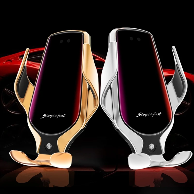 Новинка 2020 автомобильное беспроводное зарядное устройство Qi QC для iPhone 11 Samsung Xiaomi