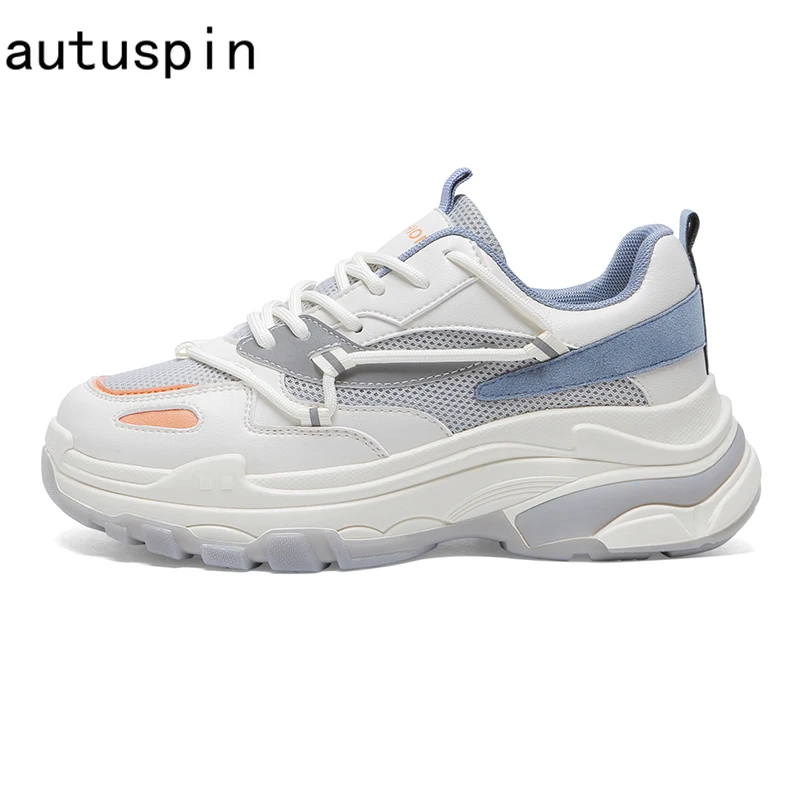 

Autuspin ретро телефон для женщин новейший дизайн повседневная обувь с круглым носком и перекрестной шнуровкой Женская Уличная обувь