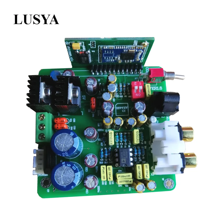 Декодер Lusya csr 8675 Bluetooth 5 0 плата AK4490 встроенный вход с антенной двойной переменный