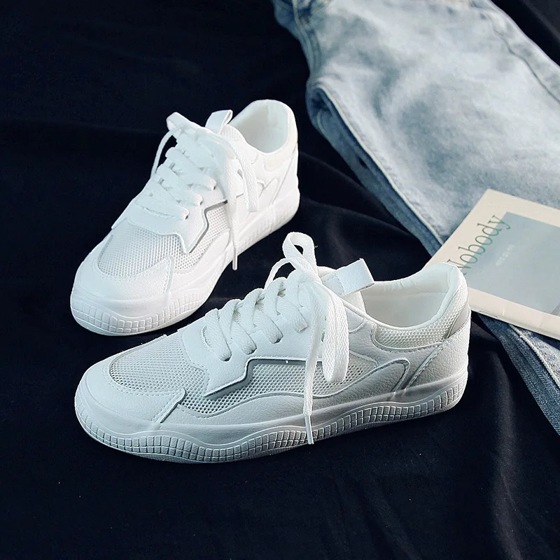 Летняя Новинка 2020 года Легкие дышащие парусиновые туфли с низким верхом Женские