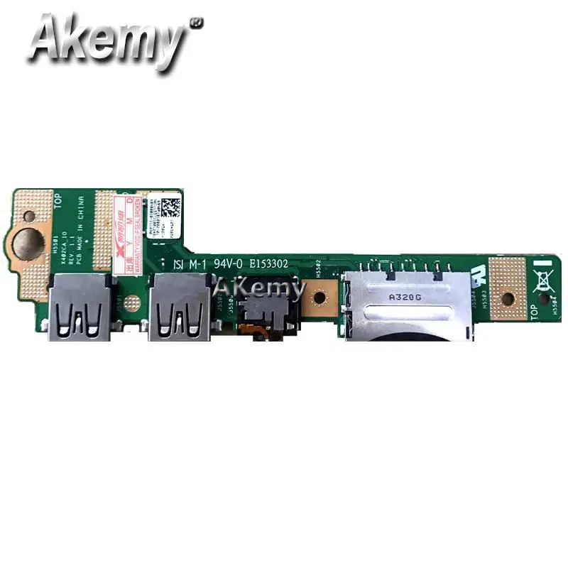 Оригинальная для X402C X402ca X502C X502ca F502C IO Плата звуковая плата USB 60NB00Z0 IO2020