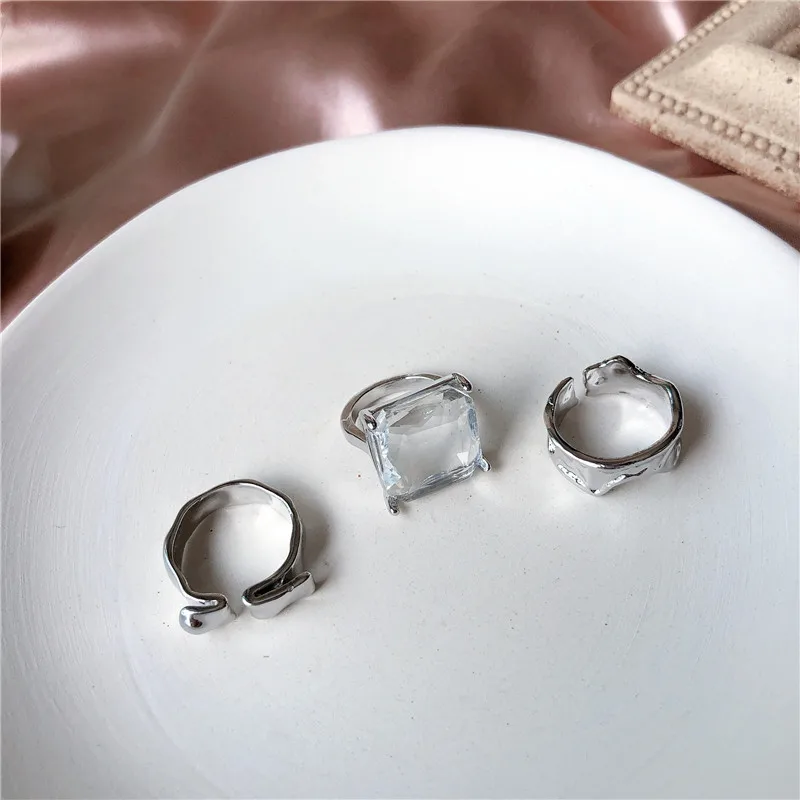 Новое прозрачное геометрическое Несимметричное складное металлическое