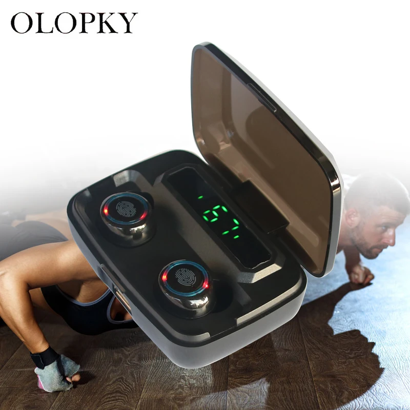 

TWS True Wireless Headphones Touch Bluetooth 5.0 Earphone HiFi 8D Heavy Bass Earphones Waterproof 3300mAh Charging Box With Mic