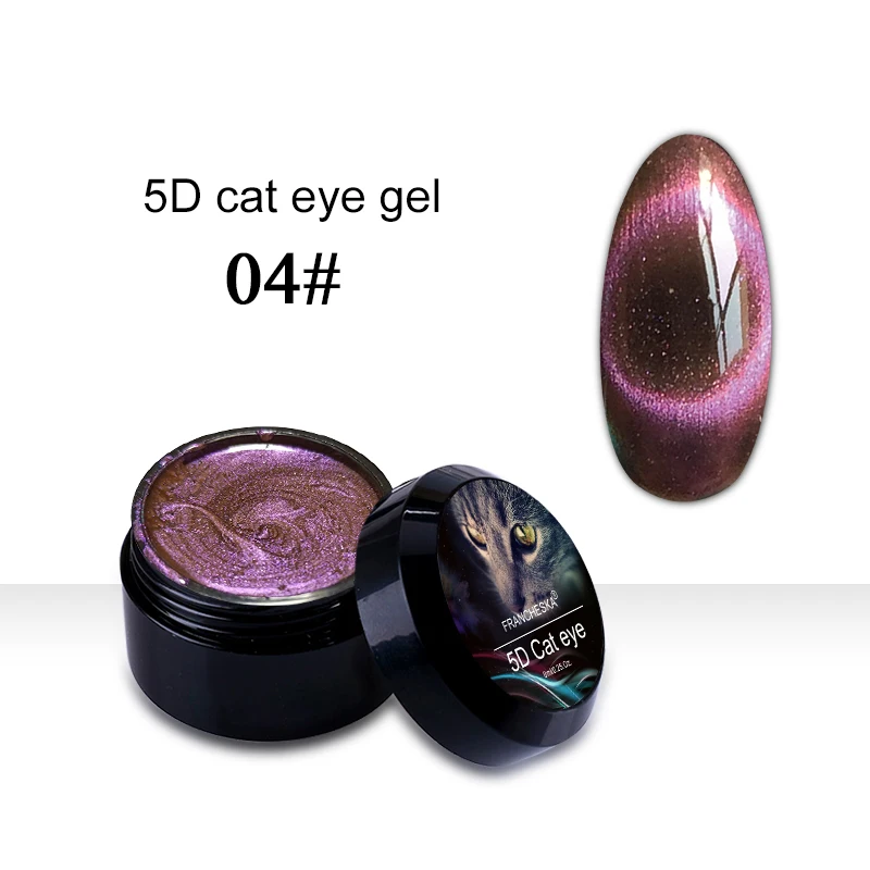 5D cat eye 04 8 мл Galaxy 9D Гель-лак «кошачий глаз» Хамелеон для использования с магнитом замочить Светодиодный УФ Гель-лак для ногтей Полупостоянный Маникюр Красный Кот гель лак - Цвет: 5D cat eye 04