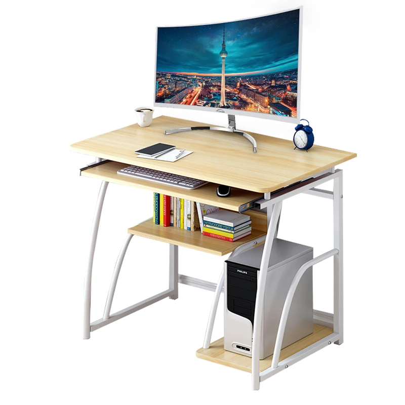 

70x40x71cm Modern Computer Desk with Keyboard Bracket PC Workstation Study Writing Table Home Office Furniture Durable