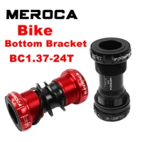 meroca bottom bracket thread type 6873 mm bicycle axle mtb road bike chassis waterproof cnc aluminum alloy bottom bracket