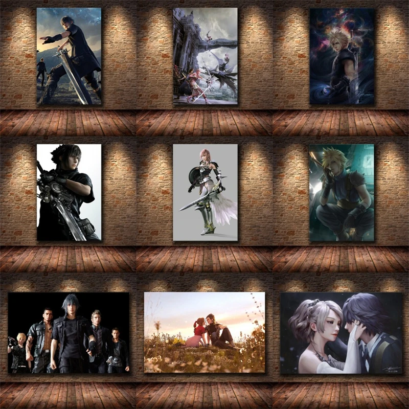 Игровой мультяшный плакат финальная фотография мультяшная картина печать на