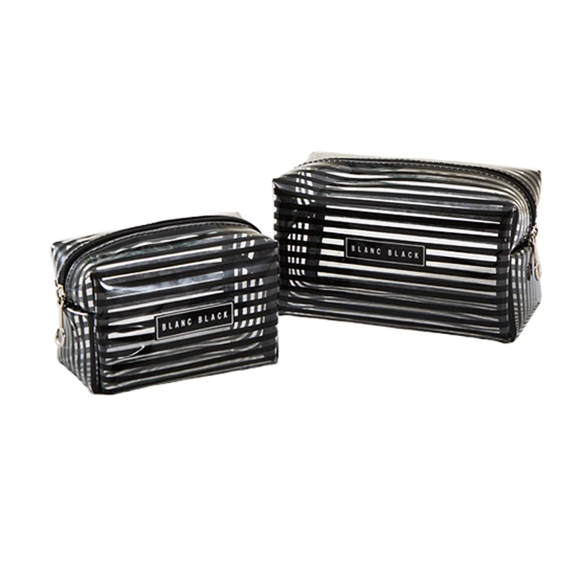 Портативная Водонепроницаемая прозрачная косметичка Модный Полосатый