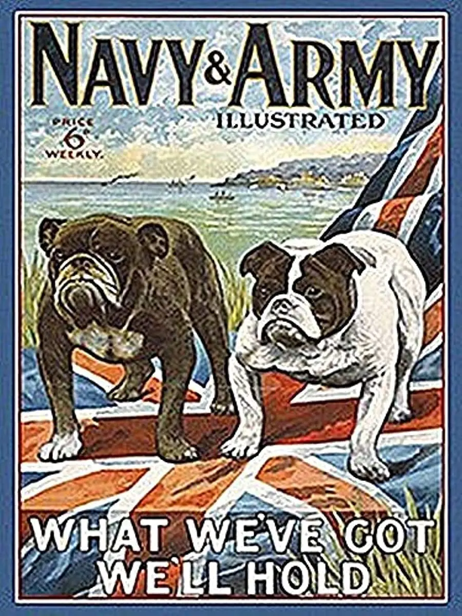 

New Vintage Retro Metal Tin Sign Navy and Army Funny Dog Home Bar Club Kitchen Restaurant Wall Art Decor Plaque Signs 12X8Inch
