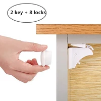 magnetic child lock 8 locks baby safety baby protections cabinet door lock kids drawer locker security invisible locks