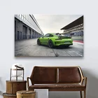 Настенная картина плакат с суперкаром Porsche GT3 RS с изображением спортивного автомобиля, Современная Картина на холсте, украшение для гостиной и дома