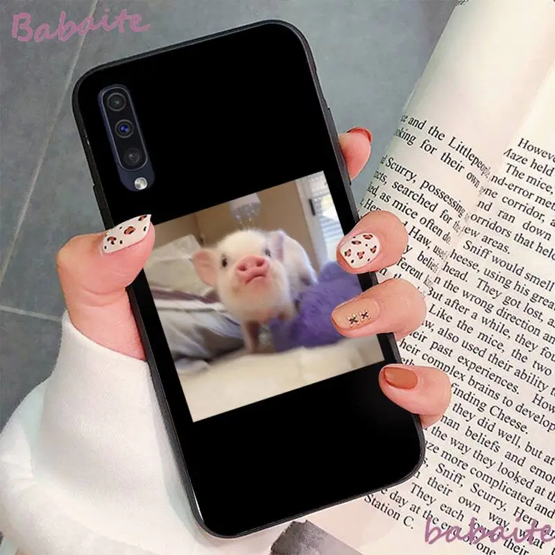 

Babaite Cute Little Pink Pet Pig Phone Case for samsung a30 A30S a51 a50 a71 A40 A21 A21S a11 a91 A70