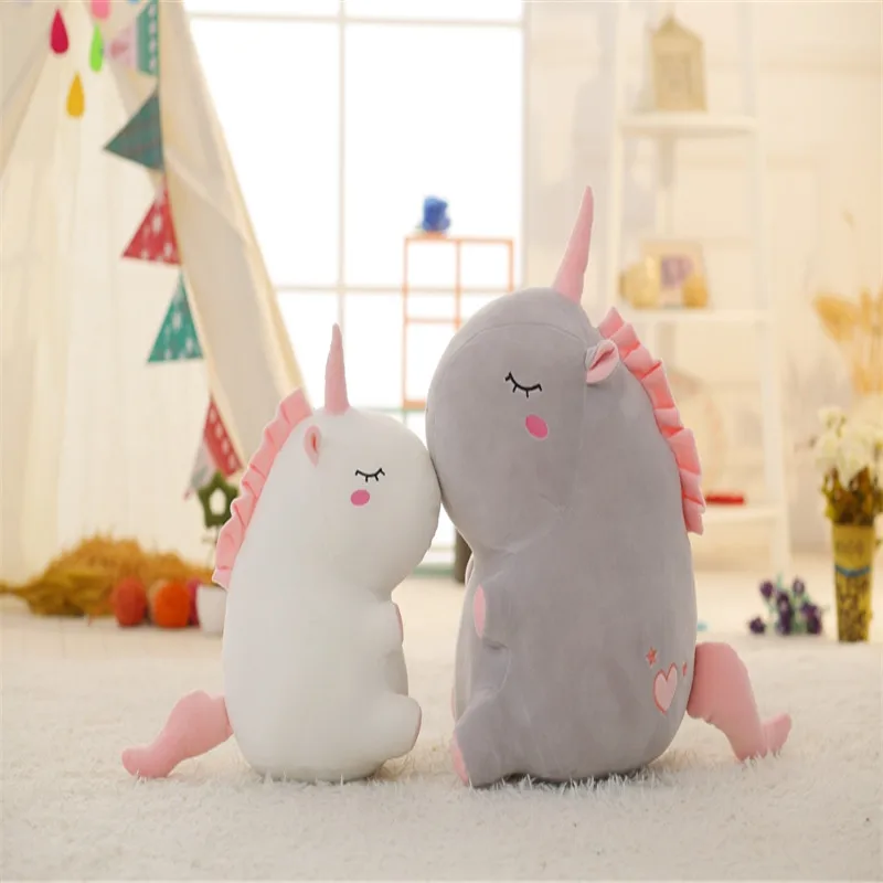 Креативный круглый толстый единорог Пегас плюшевая мягкая детская игрушка