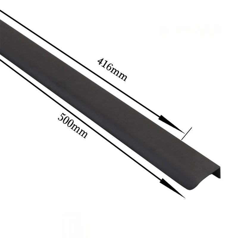 

8858 Black 416mm Hardware Furniture Handles for Cabinets and Drawers Handle Gold Aluminum