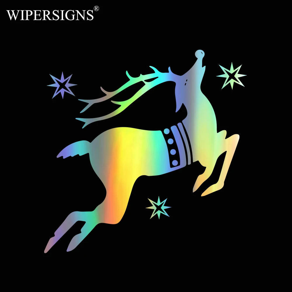 WIPERSIGNS милые наклейки на бампер и для автомобиля в стиле лося виниловые дверь