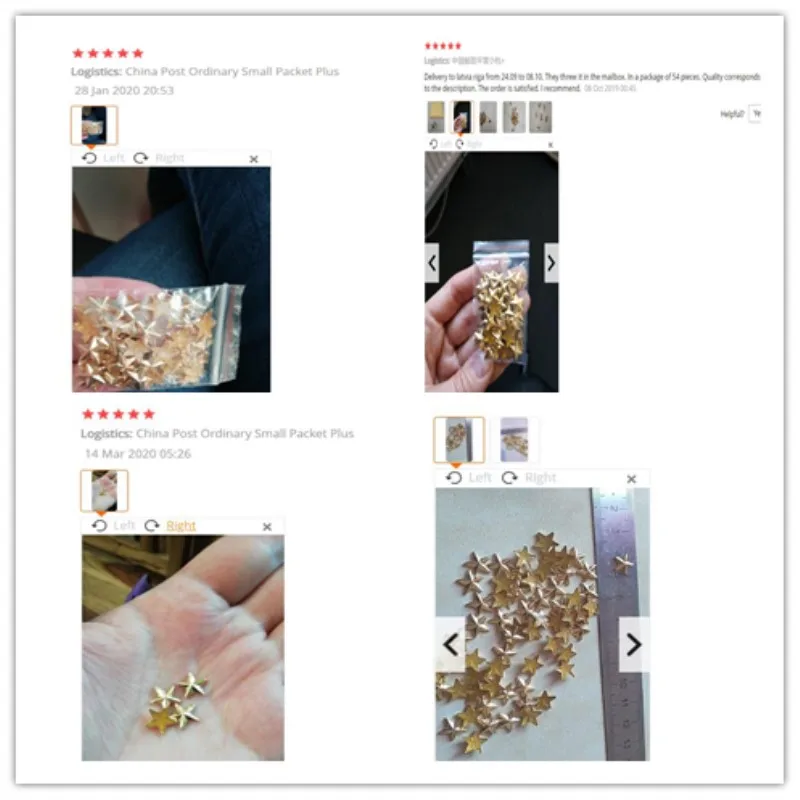 Новая форма звезды Горячая фиксация страз Золотая Медь Серебро для