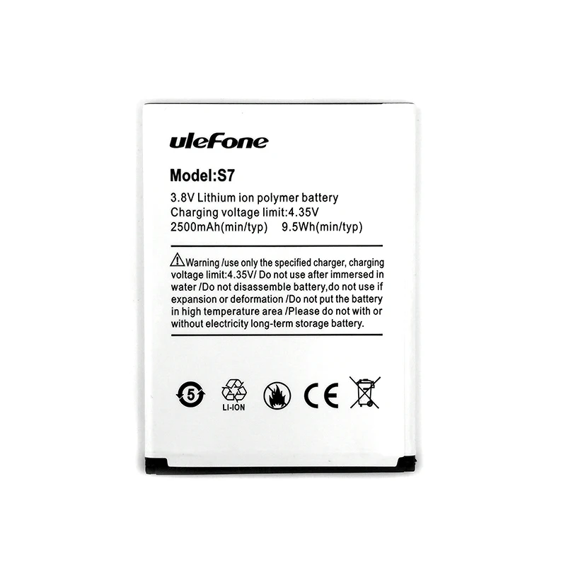 Новый оригинальный аккумулятор 2500 мАч для телефона Ulefone S7 + номер
