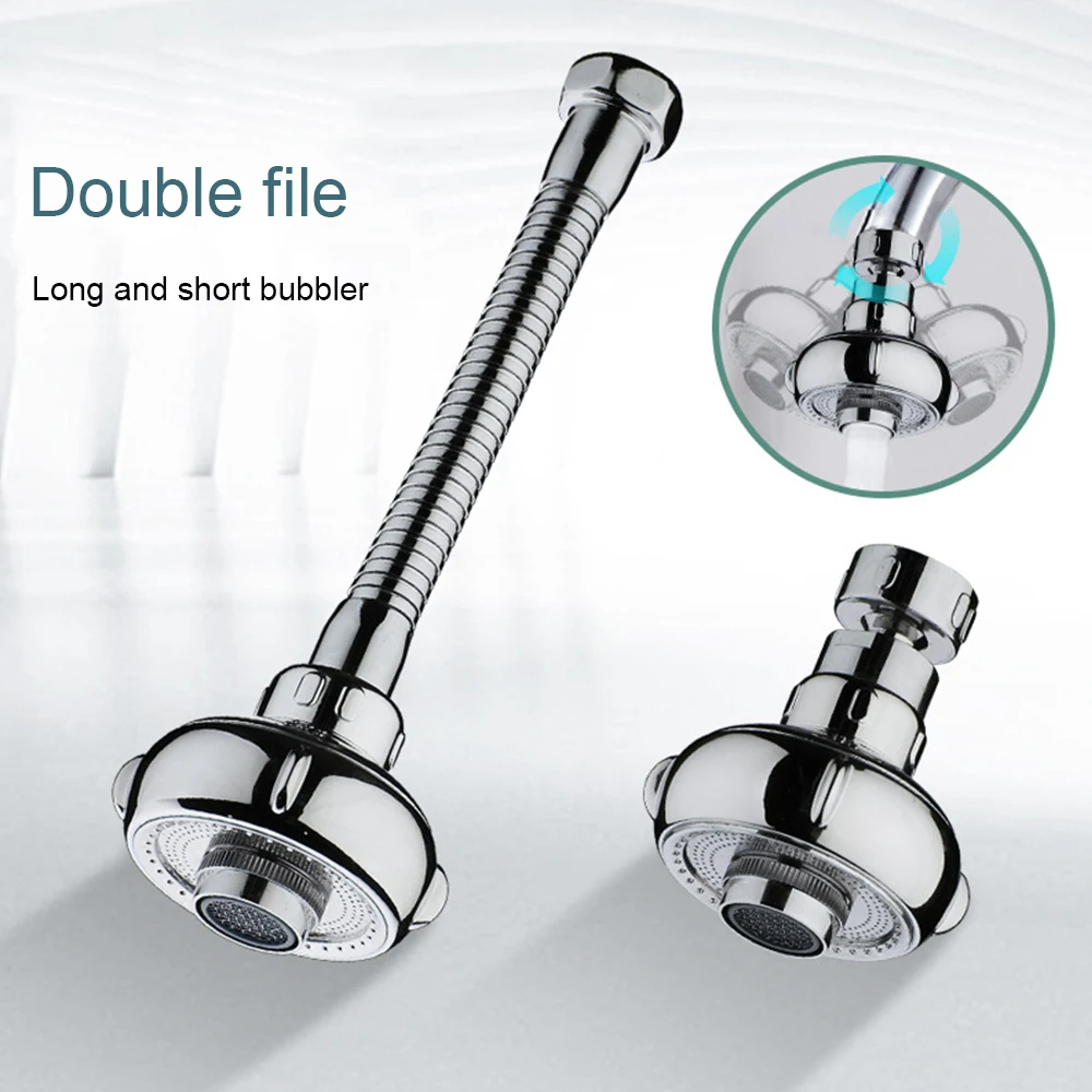 

360 Kitchen Faucet Nozzle Aerator Water Diffuser Bubbler Zinc alloy shell Water Saving Filter Shower Head Nozzle Tap Connector