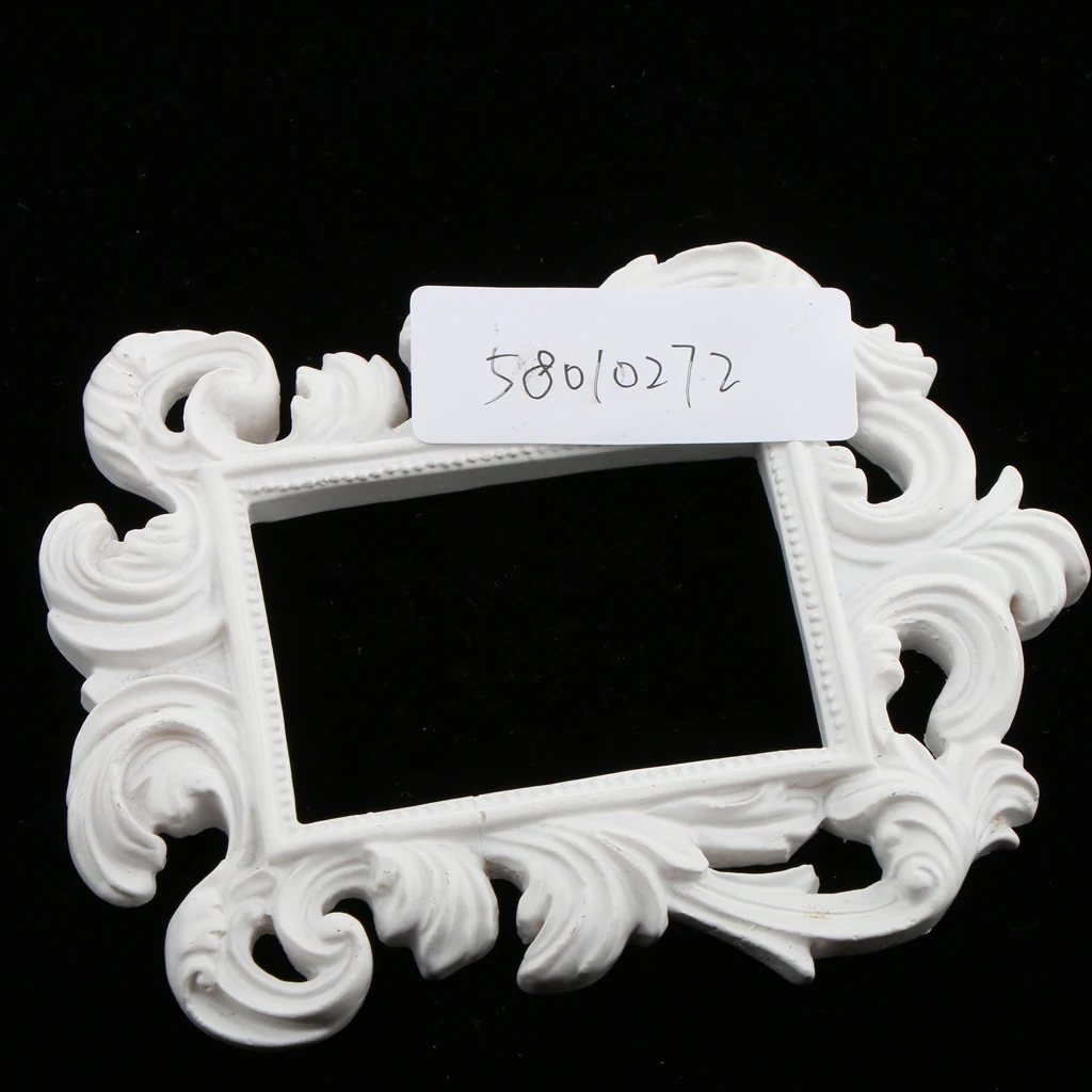 

MagiDeal Vintage Mini Picture Photo Frame Wall Decor Wedding Party Gift Favor White/Black