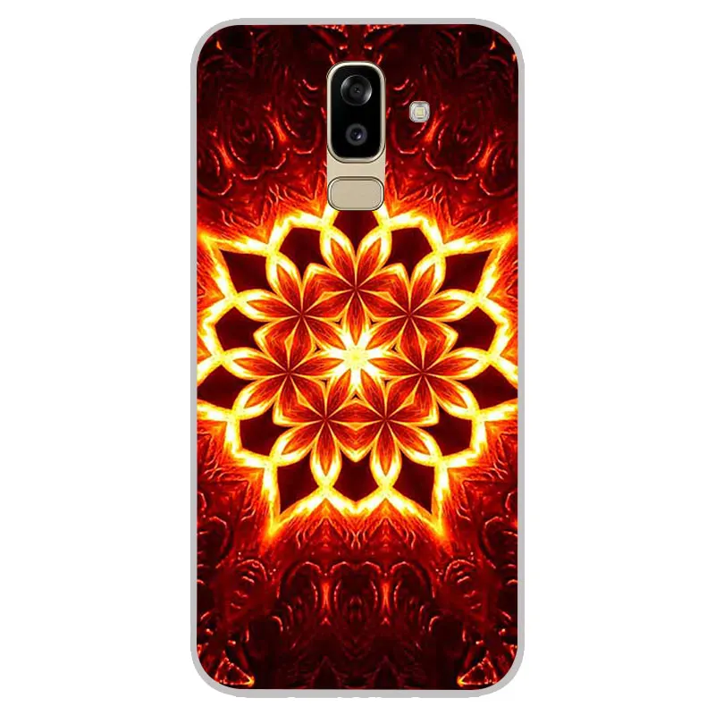 Мандалы художественного цветок матовый Силиконовый чехол для Samsung Galaxy J2 pro J3 J4 J6 J7