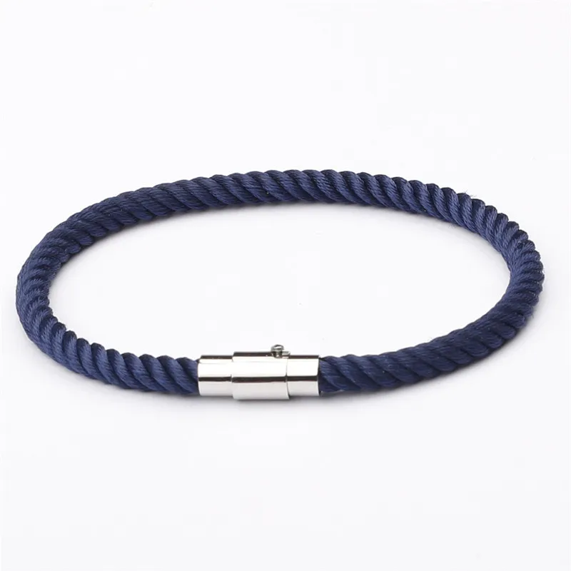 Браслет с красной/черной/синей нитью для женщин и мужчин серебряный цвет