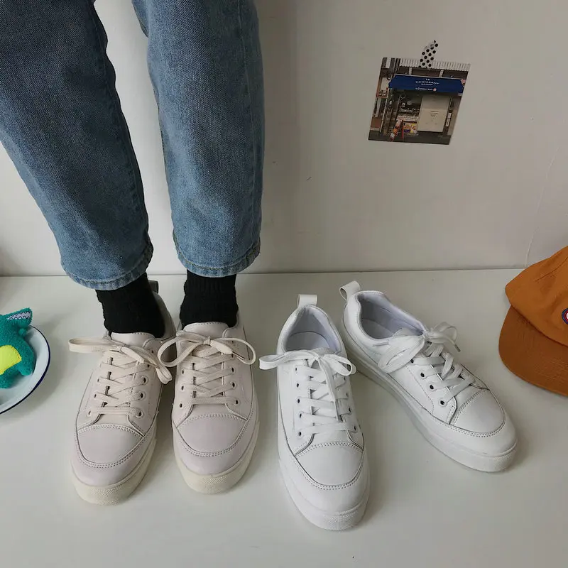 

2019 Fashion Women Sneakers Breathable PU Leather Shoes Women Summer Outdoor Female flat Vulcanized Shoes Fashion Women Shoes