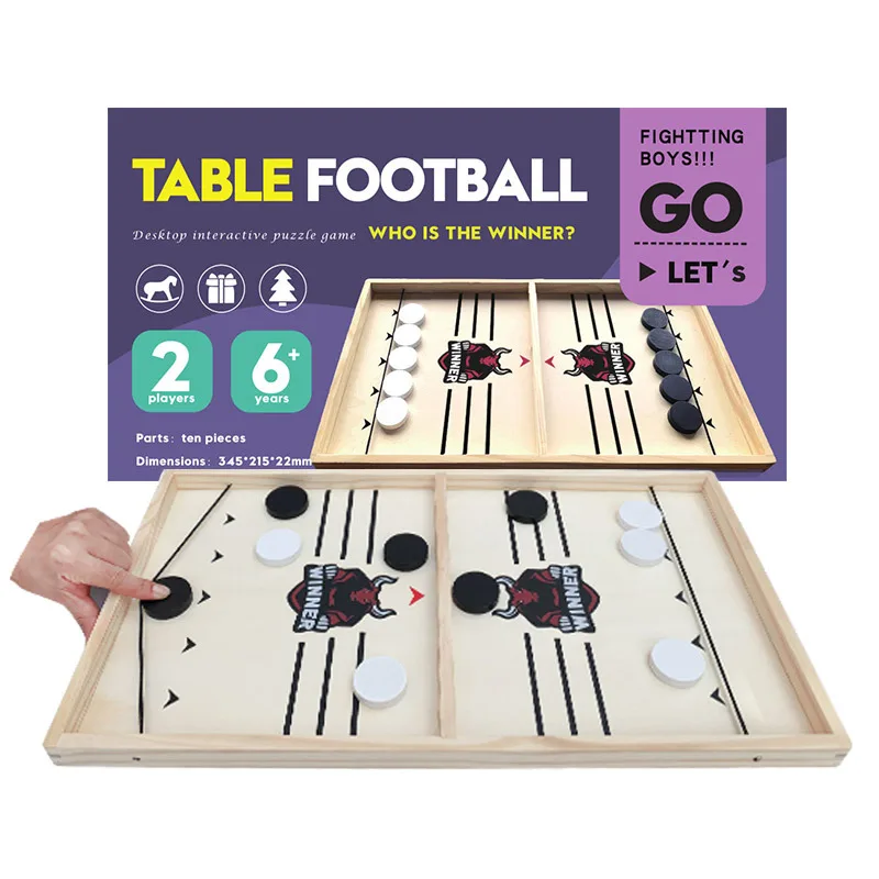 

Table Hockey Paced Board Games Fast Sling Puck Christmas Party Game Chess Toys for Adult Child Family Party Desktop Battle Gift
