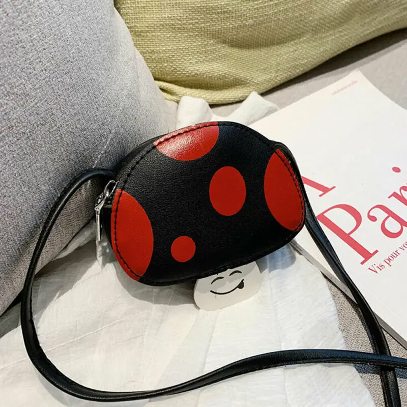 Женская/Детская сумка через плечо мини-кошелек с монетницей в виде гриба из