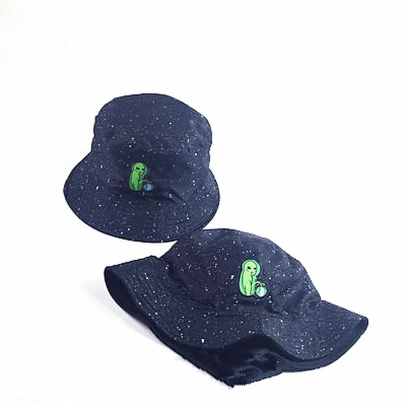 Двухсторонняя забавная шапка Панама инопланетянина кепка Боб Мужская модная