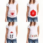 Забавный мой маленький подарок для женщин, Рождественская Футболка для беременных с коротким рукавом, футболки для беременных на Рождество, Одежда для беременных