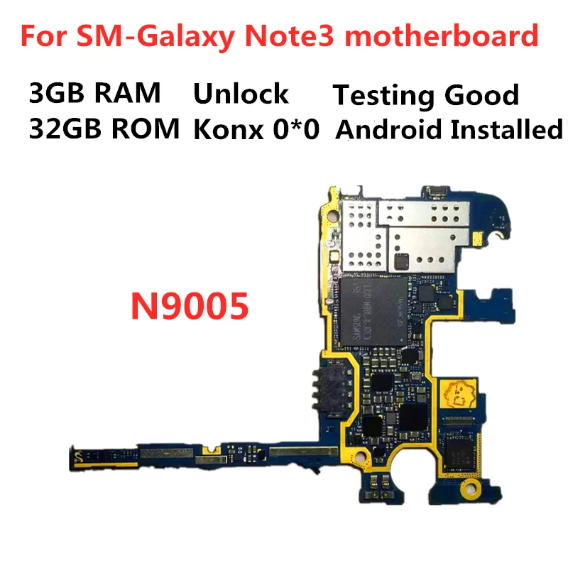 SamuelT оригинальная материнская плата для Samsung Galaxy Note3 разблокированная N9005 32 Гб logic