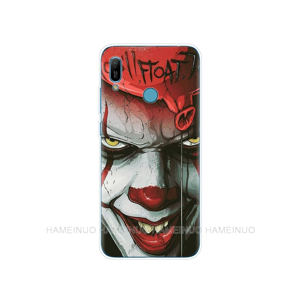 Силиконовый чехол для телефона huawei Y5 Y6 Y7 Y9 PRO PRIME honor 8s 8a 20 LITE PRO 10i view 20 V20 coque The Clown Horror IT - Цвет: 80716