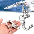 70 мм круглая нержавеющая сталь быстросъемная Поворотная Скоба Морской для лодки, для якорной цепи Скоба поворотный карабин фурнитура