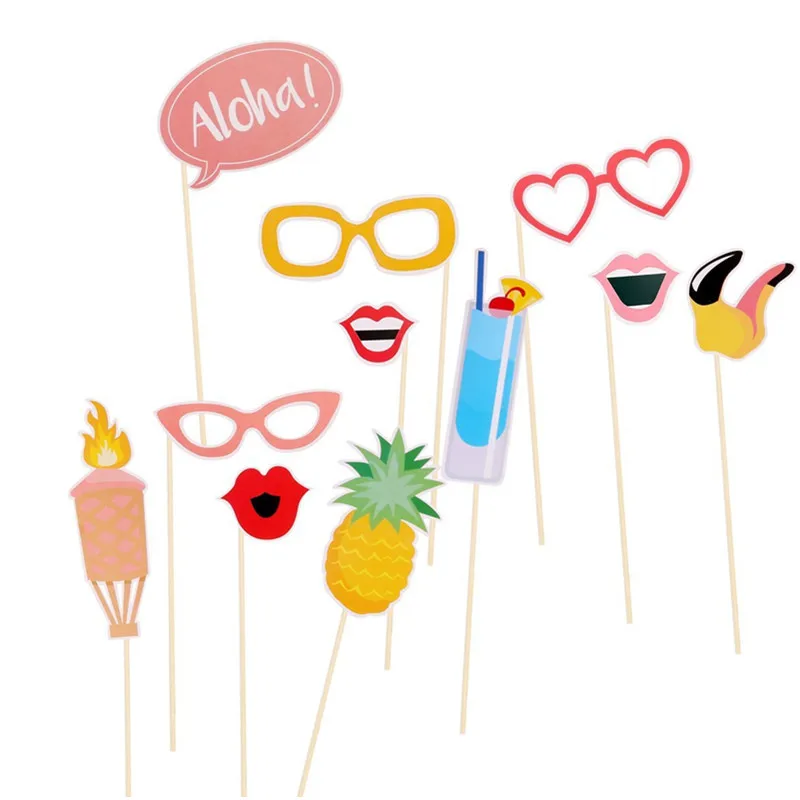 Бумага с Фламинго рамка фото стенд реквизит Лето Гавайская тропическая