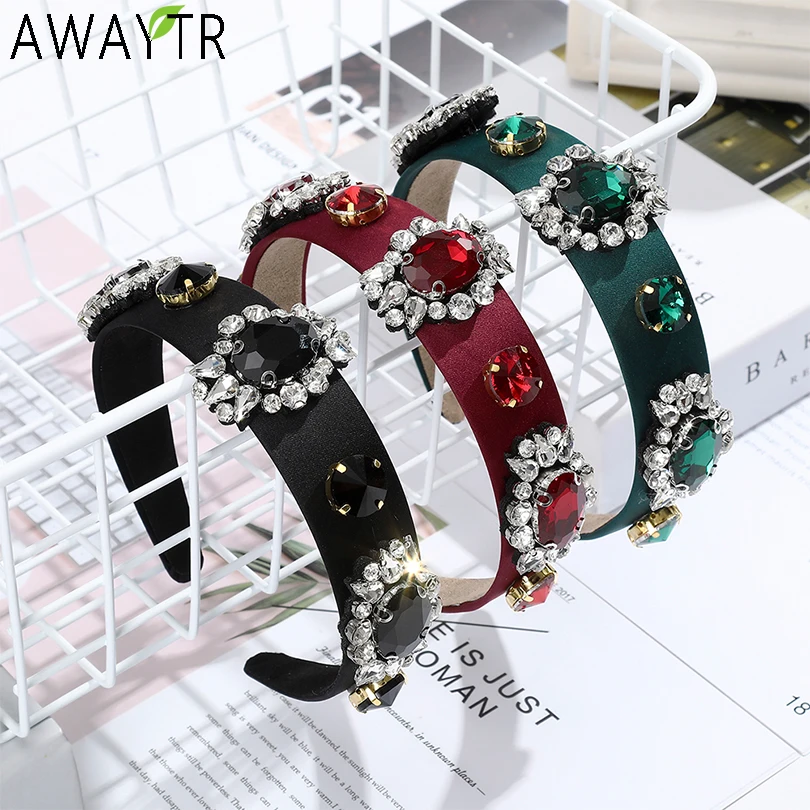 Jewelry Baroque Luxury Pearl Crown Tiara Hairband Rhinestone Band Diadem Women Headbands Bridal Hair Accessories Girl Party Gift |