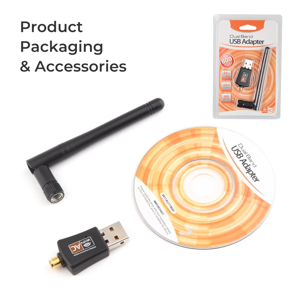 Беспроводная сетевая карта Wi-Fi 600 Мбит/с для ПК ноутбука | Компьютеры и офис