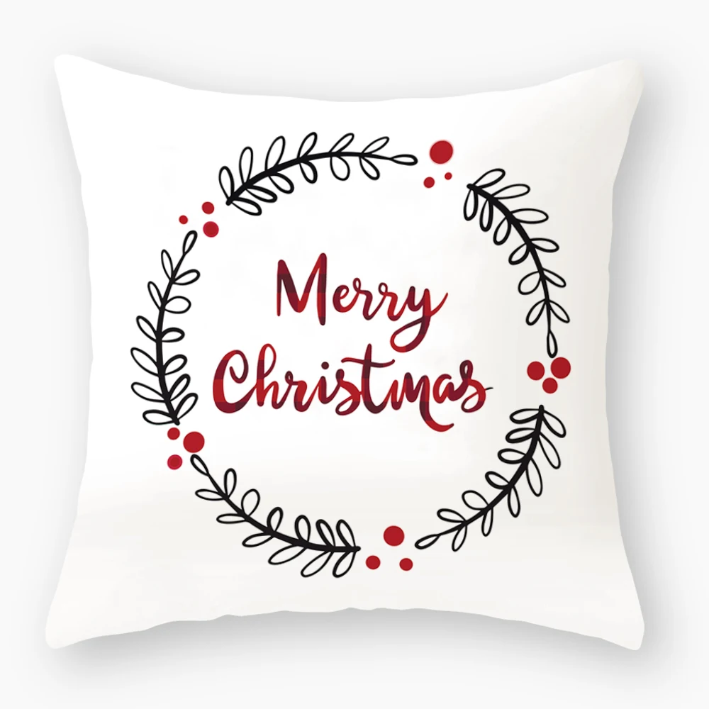 Чехол для подушки Silstar Tex Happy Christmas белый чехол домашний офисный диван декор