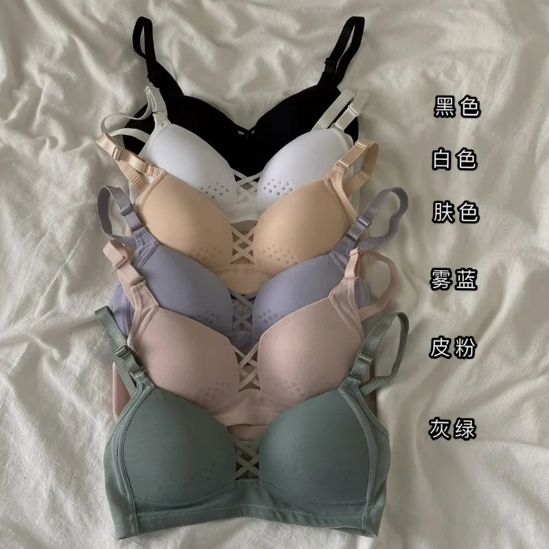 Нижнее белье женское с чашками пуш ап тонкий регулируемый бюстгальтер без