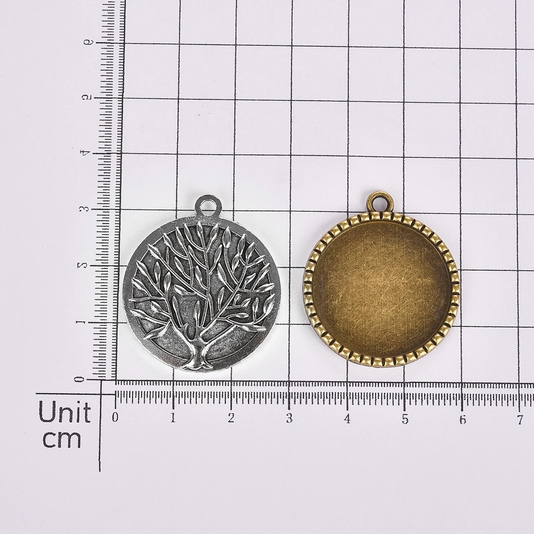 

10/20/40pcs Tree Life Owl Pendant Base Setting With Round 25mm Glass Cabochon Blank Tray For Jewelry Making DIY