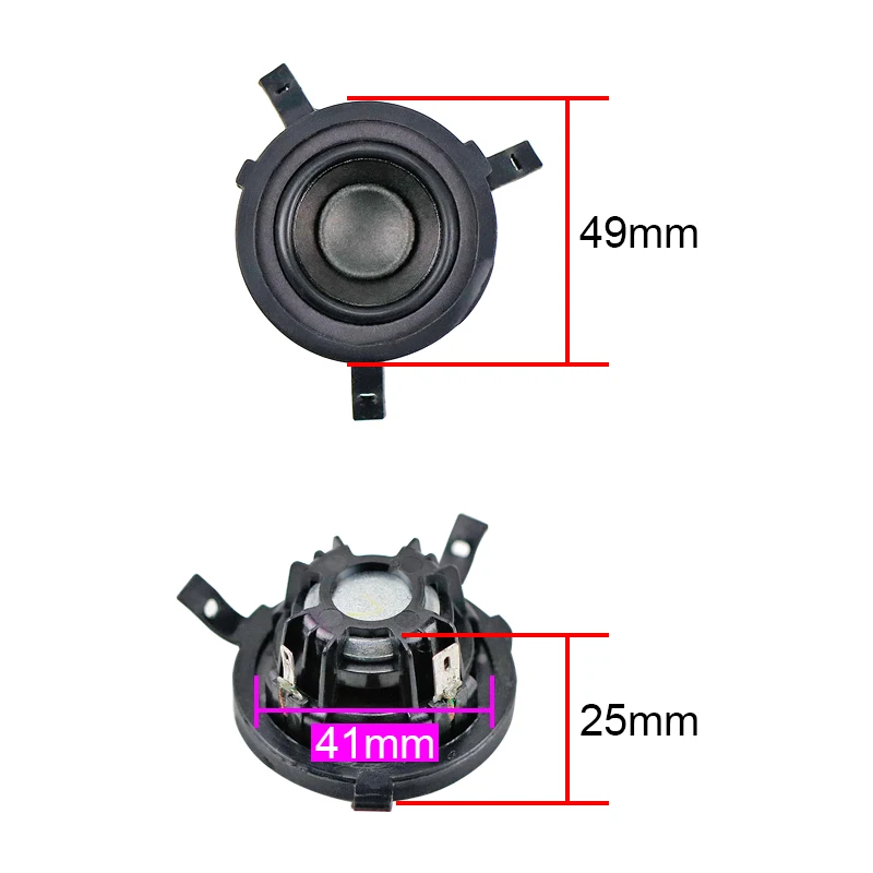 GHXAMP 1.5 Inch 45mm Neodymium Full Range Speaker 4OHM 5W Mid-Tweeter Sweet Voice For Portable Audio 2PCS | Электроника