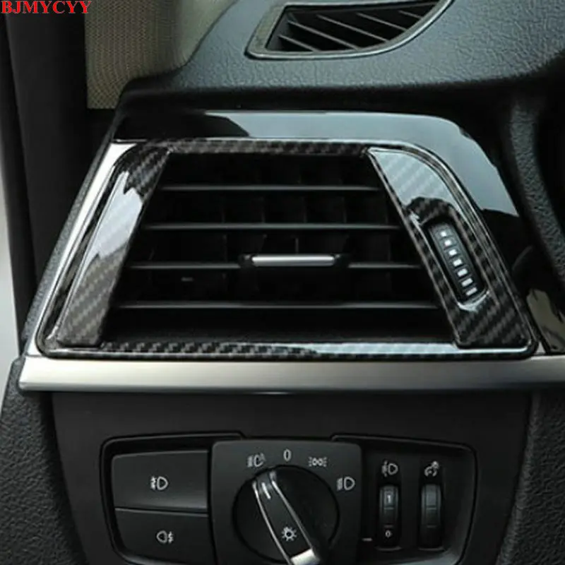 

BJMYCYY for BMW 3 Series 4 Series 3gt 2013-2017 2PCS/SET Automobile dashboard side air outlet carbon fiber decorative frame