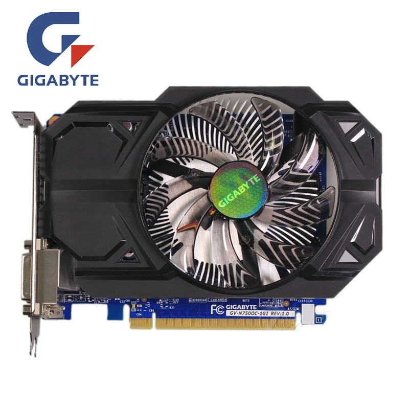 Видеокарта Gigabyte GTX 750 1 ГБ NVIDIA GTX750 бит графические карты GPU компьютерная игровая