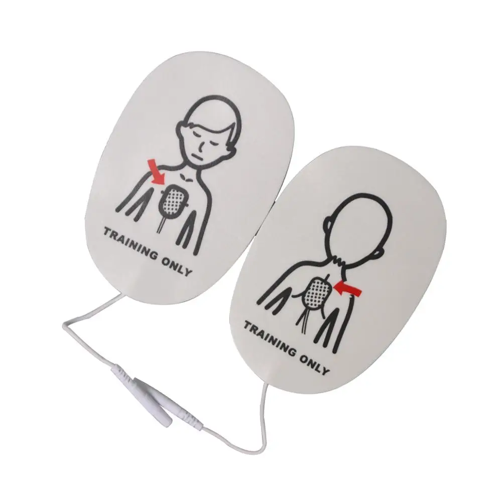 2 Pairs AED Training Electrode Patch For Children Self-Adhesive Pads Trainer First Aid Rescue Kits |