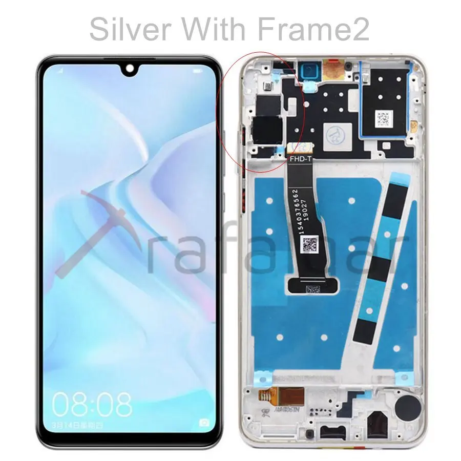 ЖК-дисплей для huawei P30 Lite, сенсорный ЖК-дисплей с рамкой, дигитайзер для huawei P30 Lite Nova 4E, замена дисплея