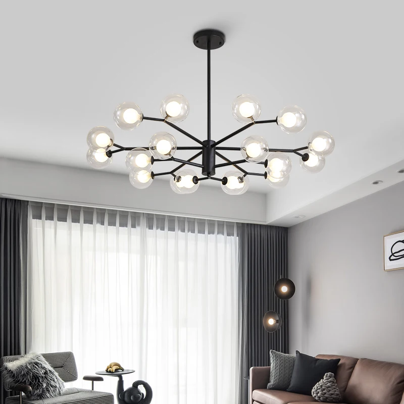 Золотистые/черные подвесные светильники современные декоративные для столовой