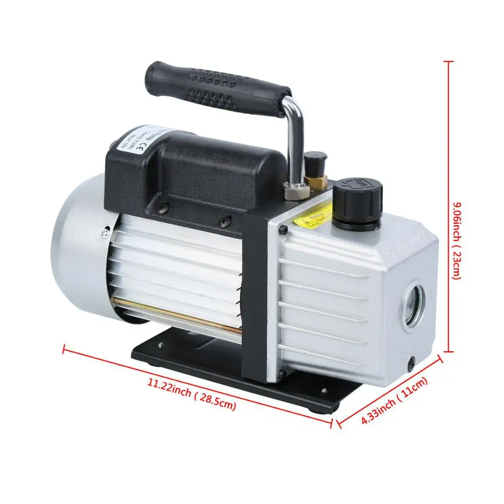 4.2CFM 1/3HP вакуумный насос хладагент кондиционер 250 мл одноступенчатый |