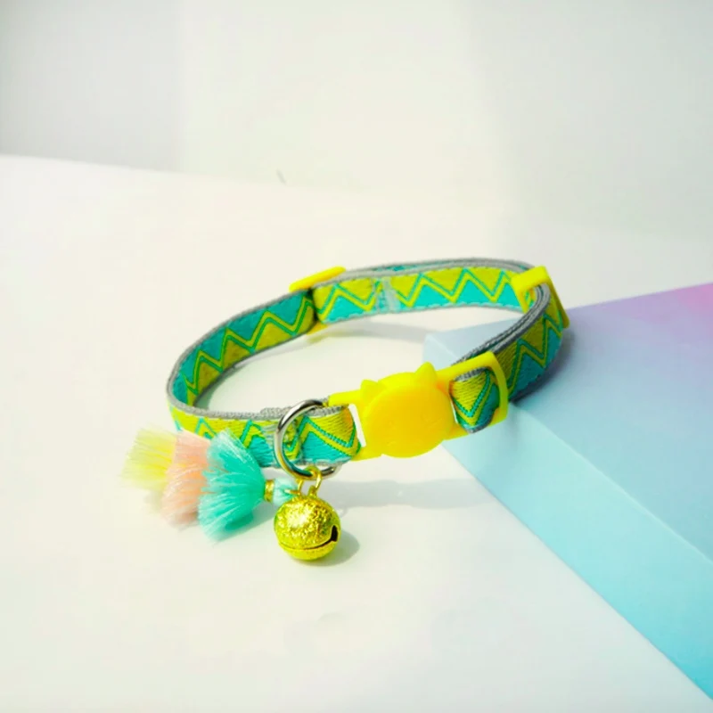 Очаровательный ошейник для кошек и собак эластичный регулируемый мягкий