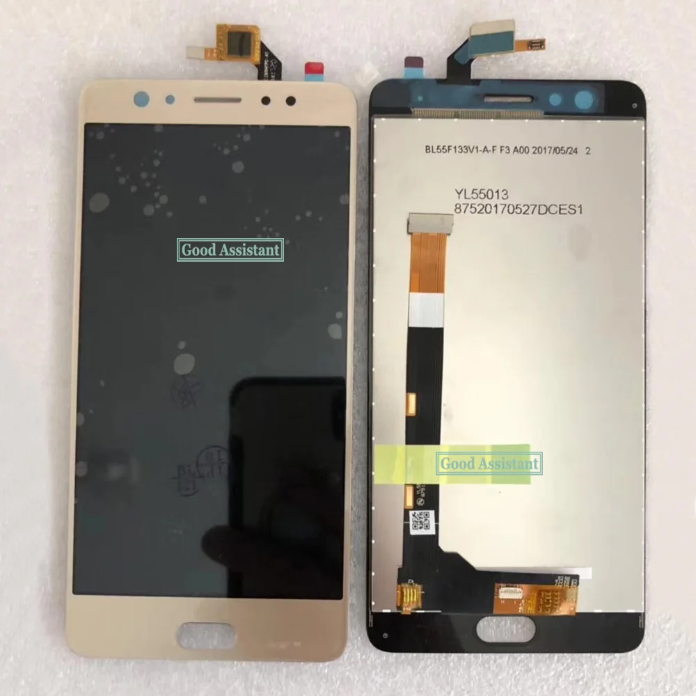 Оригинальный черный/золотой 5 дюймов для Coolpad Note6 Note 6 Mage3 Mage 3 ЖК-дисплей кодирующий