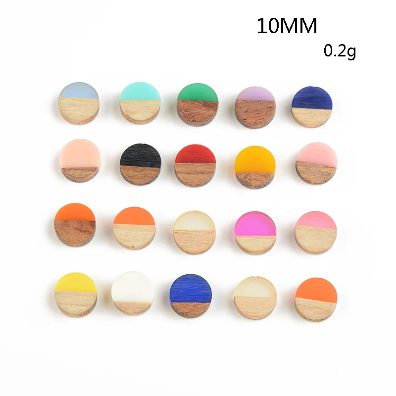 

10PCS Vintage Strip Drop Earring Resin Charms Wood Jewelry Findings Handmade Wooden Earrings Necklace Pendant Make Diy Accessory